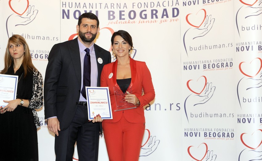 Na koktelu: Aleksandar Šapić i Seka Aleksić