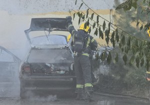  Izgoreo automobil u Novom Sadu