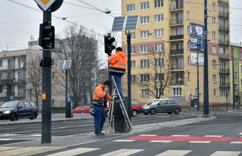 naprawa sygnalizacji świetlnej w Łodzi