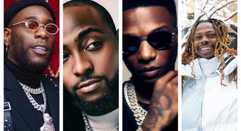 Burna Boy, Davido, Wizkid, Asake