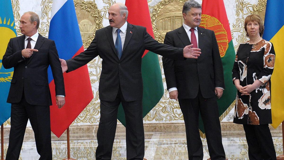 Poroszenko, Putin, Łukaszenka