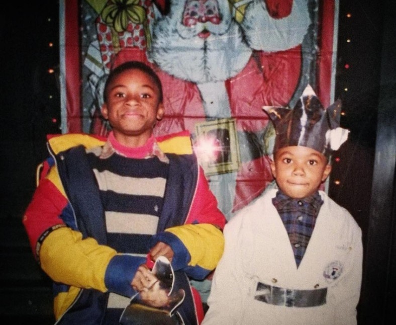 Giannis Antetokounmpo pictured here with his brother Thanasis, was born and brought up in Greece (Instagram/Giannis Antetokounmpo) 