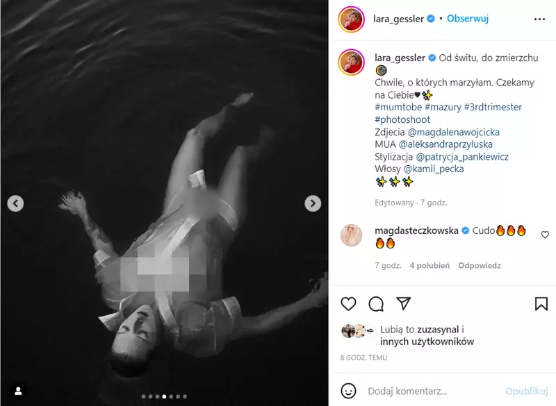 Lara Gessler jest już mamą córki o imieniu Nena / Instagram