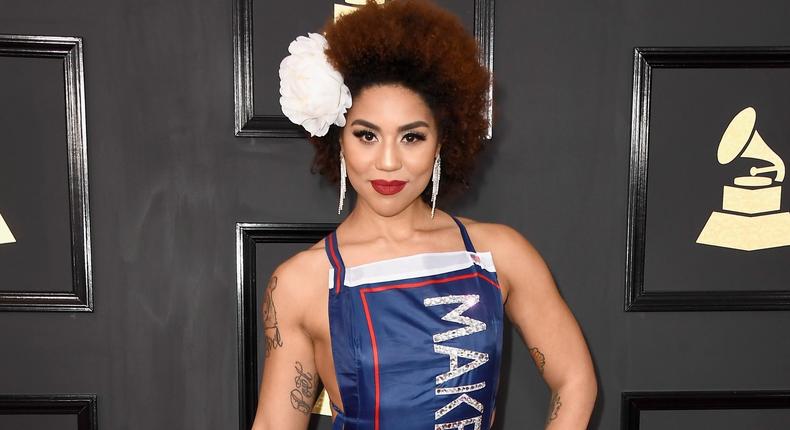 grammys red carpet 2017 joy villa