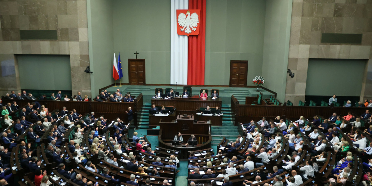 Posiedzenie Sejmu. Zdjęcie ilustracyjne