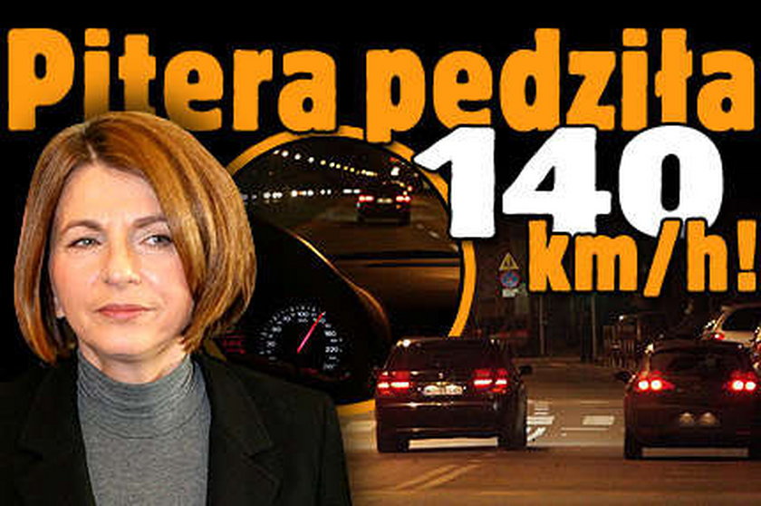 Pitera gna 140km/h po mieście! FOTO