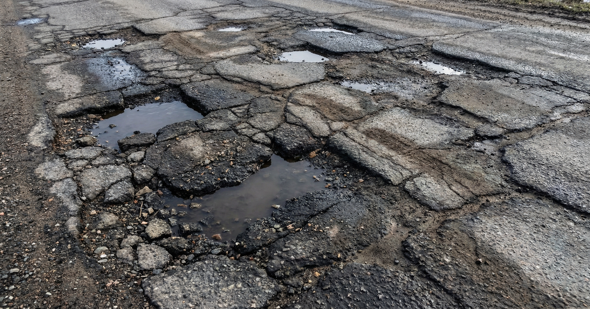 Vorstschade door geldtekort: grote gaten in de A1 bij Hengelo - rijstrook maanden dicht