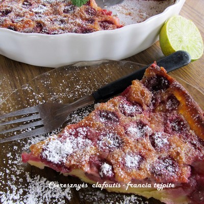 Cseresznyés clafoutis – francia tejpite