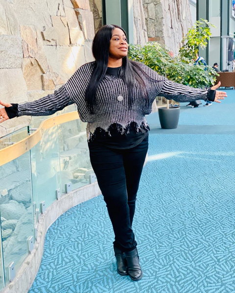 Nigerian gospel singer, Sinach has welcomed her first child after five years of marriage. [Instagram/TheRealSinach]