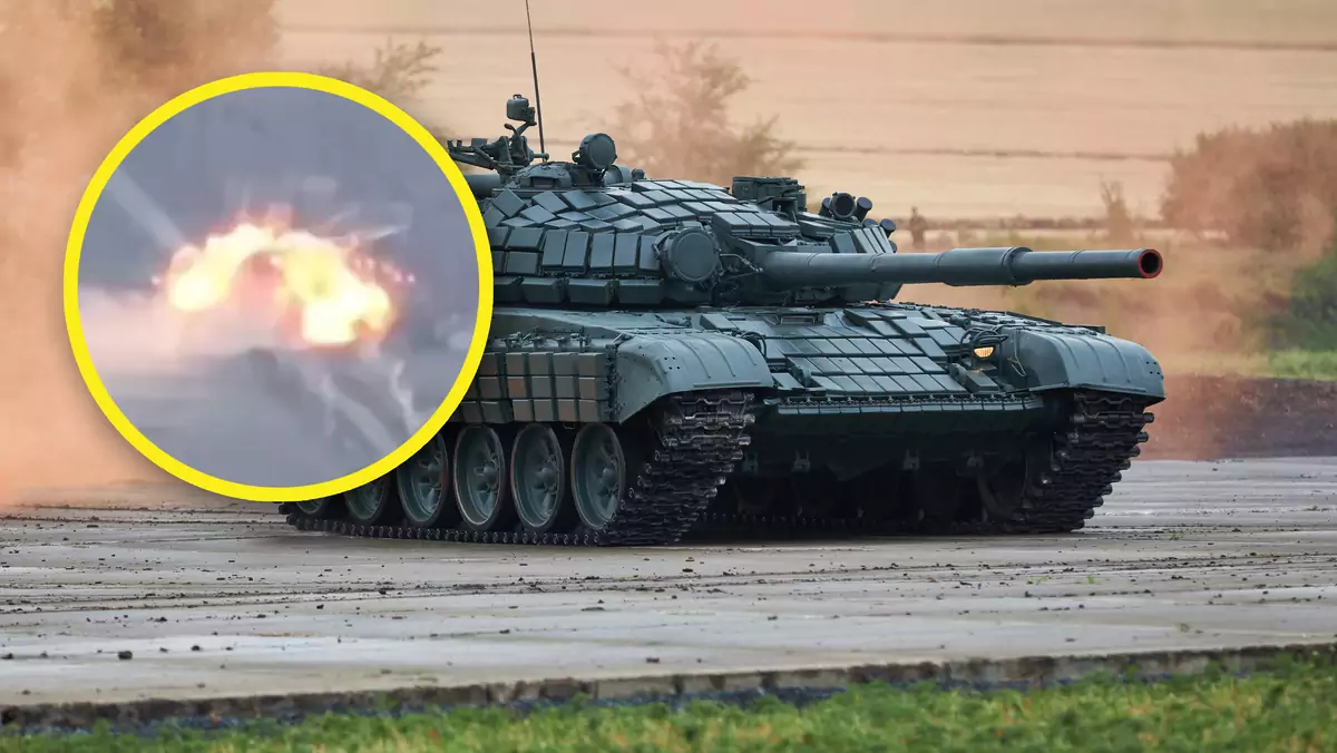 T-72B3M zmienił się w kulę ognia