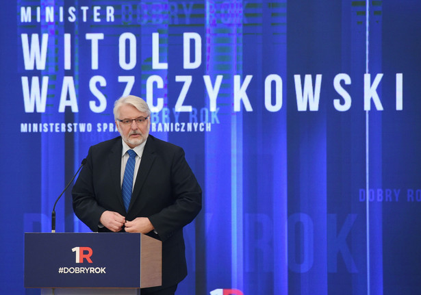 Minister spraw zagranicznych Witold Waszczykowski przedstawia sprawozdanie z pracy swojego resortu.