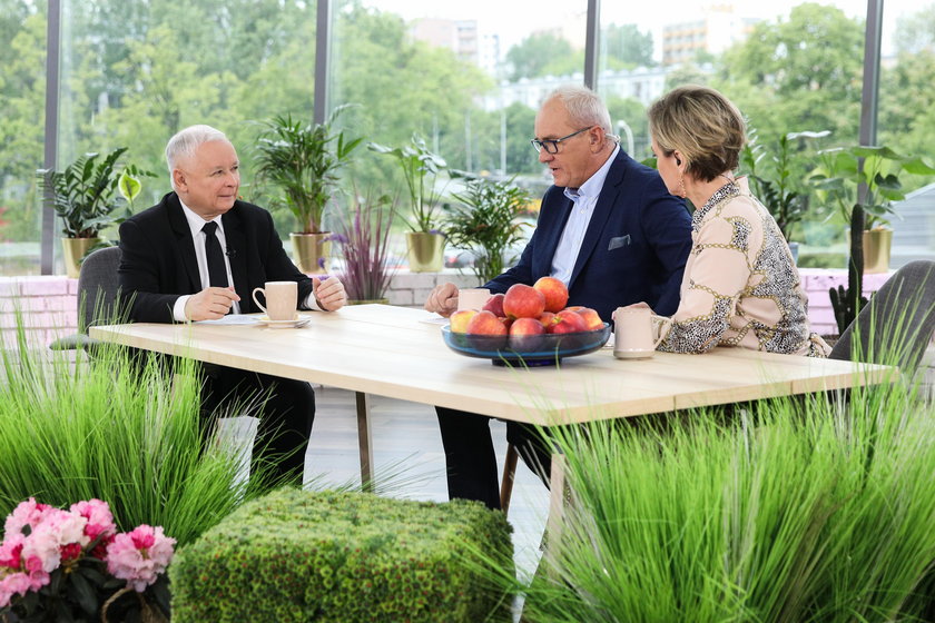 Jarosław Kaczyński, Michał Olszewski i Monika Zamachowska