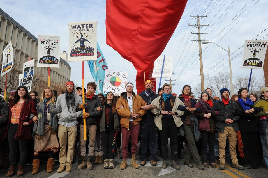 Dakota Access pipeline protesters