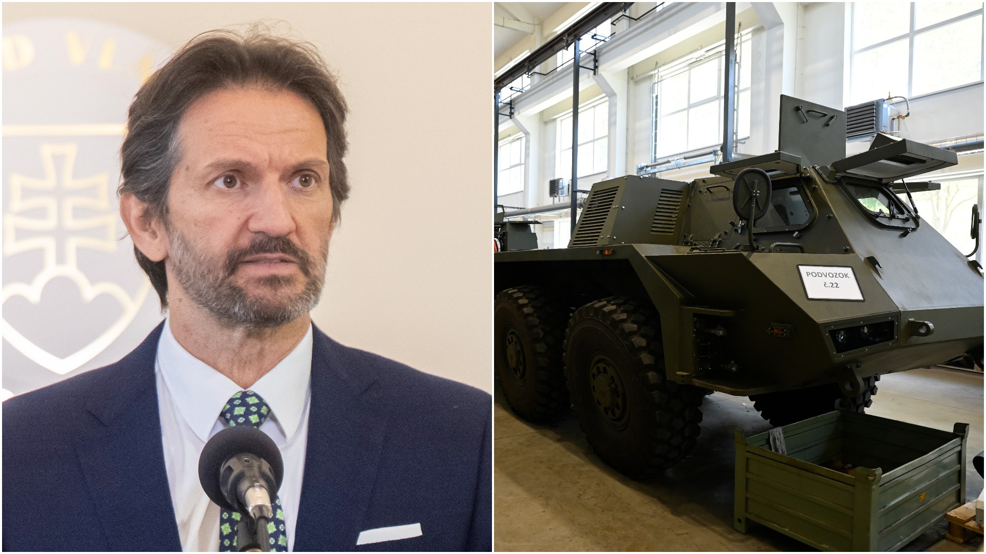 Minister obrany Robert Kaliňák a Konštrukta-Defence