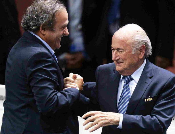 Joseph Blatter i Michel Platini Fot. EPA/WALTER BIERI