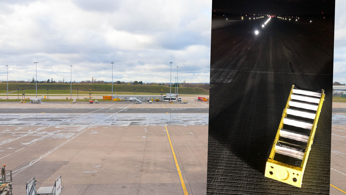 Wielka Brytania: samoloty lądowały na pasie lotniska, gdzie leżała drabina