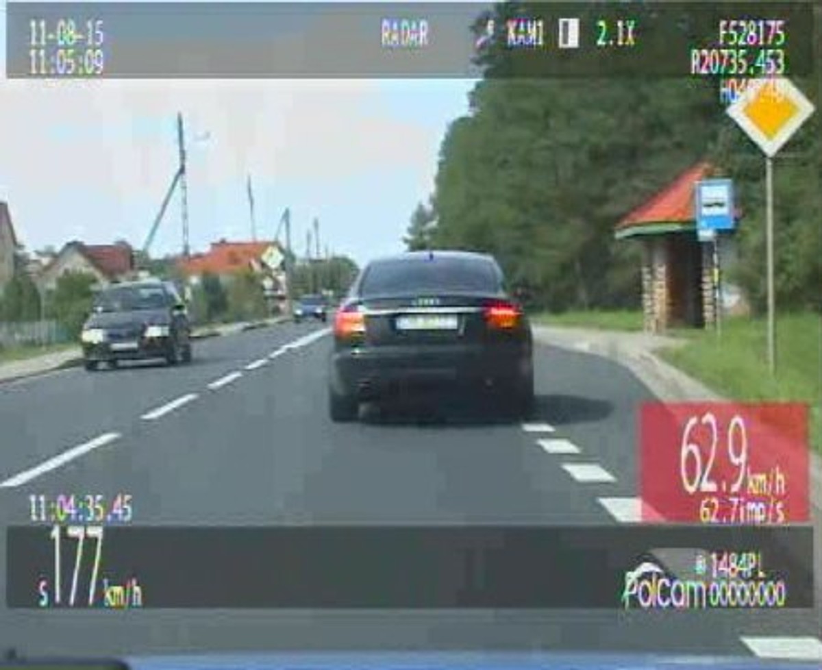 Gnał dwa razy szybciej niż można. Bo "lubi szybko jeździć"