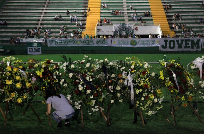 Chapecoense ukarane po katastrofie lotniczej. Zapłacą ponad 100 tys