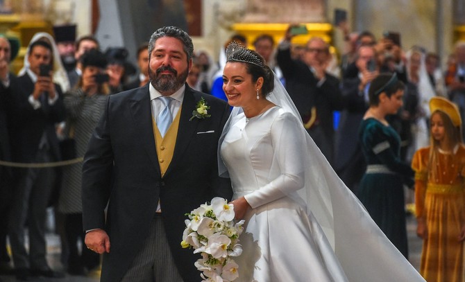 Georgije i Viktorija Romanov na svom venčanju