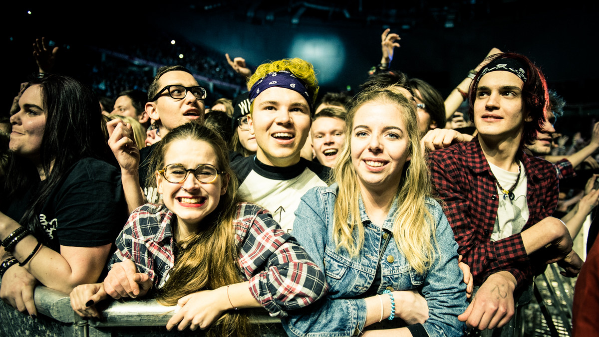 Koncert Green Day w Krakowie - zdjęcia publiczności