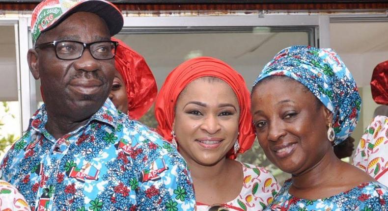 Godwin Obaseki and wife, Betsy.