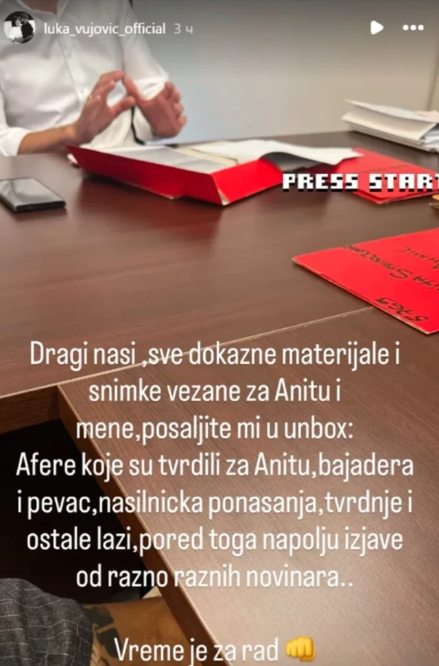 Luka objavio prizor iz advokatske kancelarije