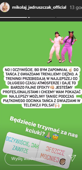 Mikołaj Jędruszczak na Instagramie