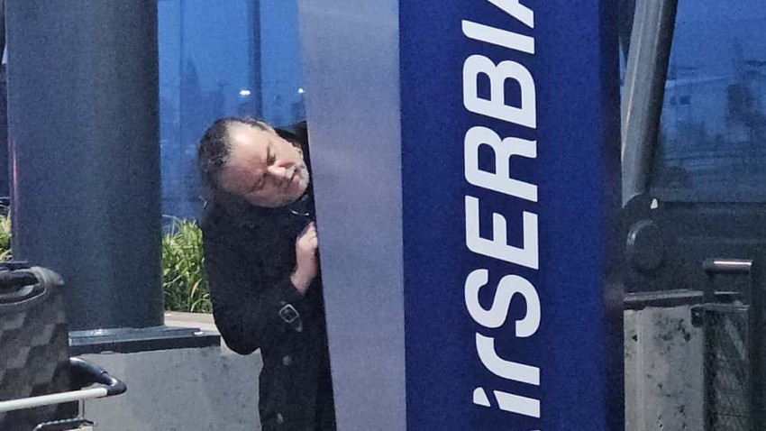 Željko Šašić na aerodromu