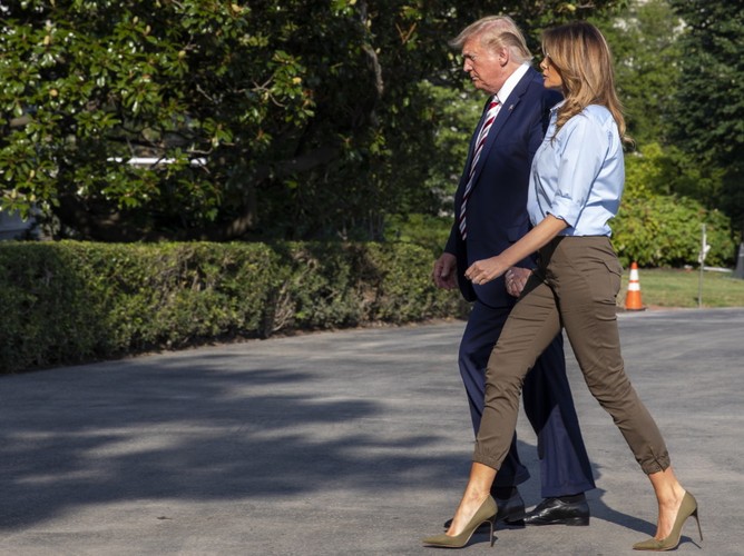 Melania i Donald Trumpowie