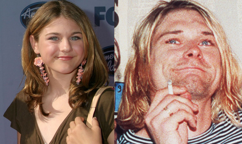 Frances Bean Cobain i Kurt Cobain / Fot. East News