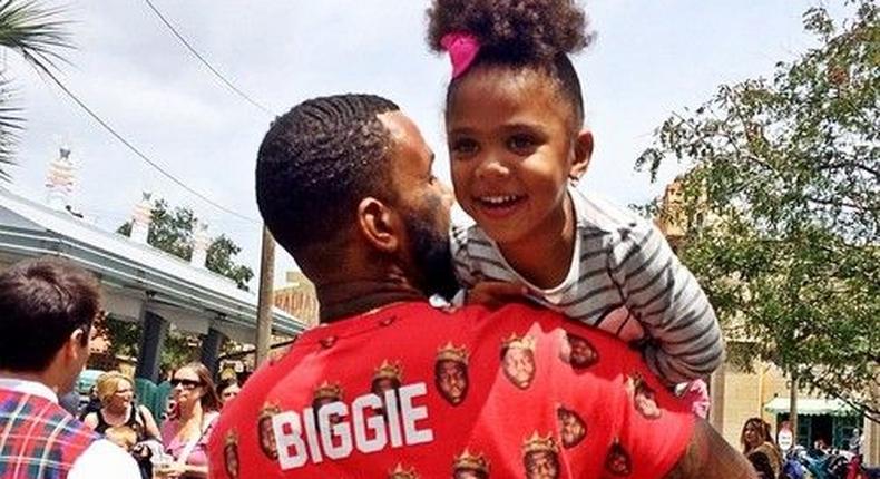 The Game and daughter