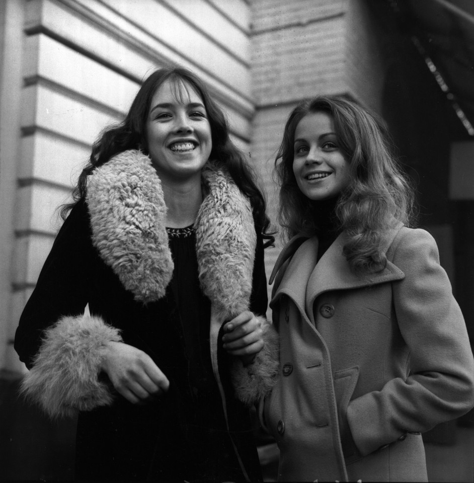 Isabelle Adjani i Muriel Cathla, nadzieje francuskiego kina, 1973 r.