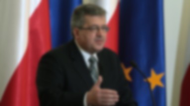 Bronisław Komorowski: to jest taki przeciek informacyjny