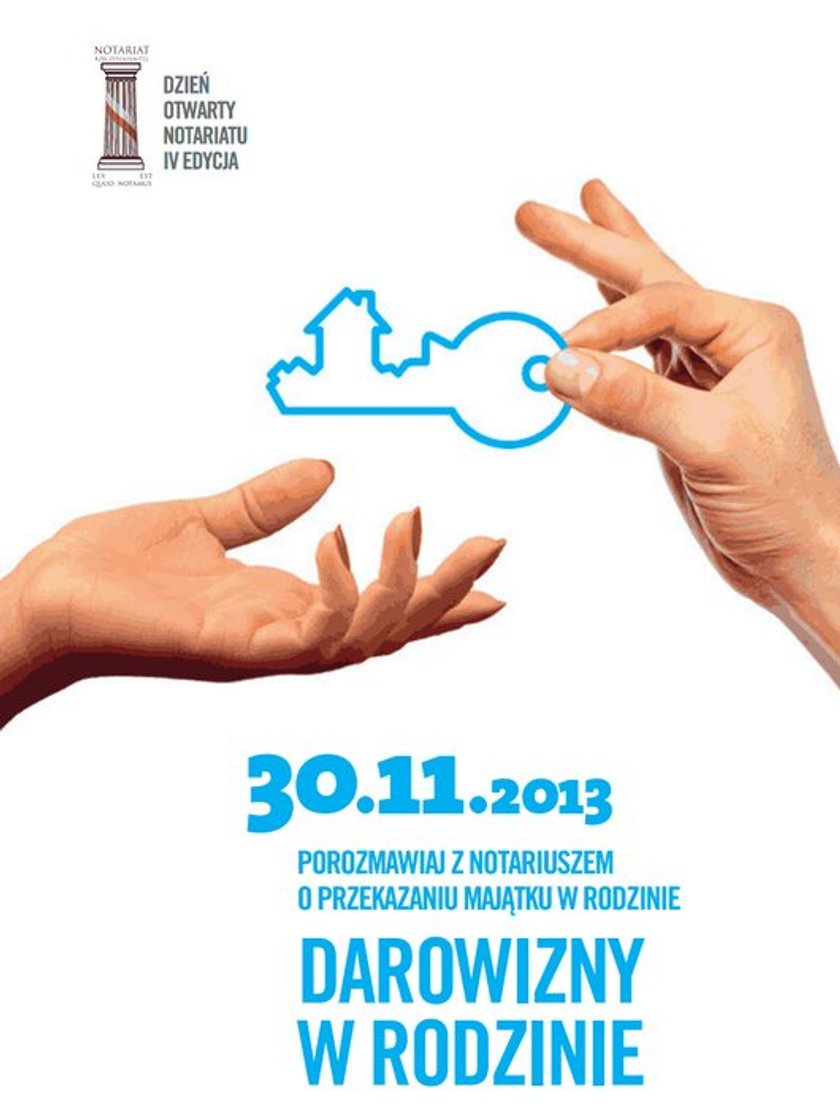 Ulotka akcji: Dzień Otwarty Notariatu, 30.11.2013, Wrocław