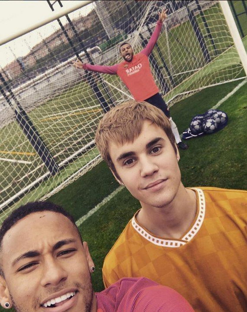 Bieber na treningu Barcelony. Co tam robił?