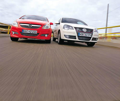 Opel Corsa 1.6 GSi &amp; VW Polo 1.8 GTI - GSi czy może GTI?