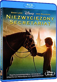 "Niezwyciężony Secretariat" - okładka Blu-ray