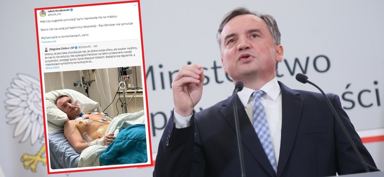 Stanął w obronie Ziobry. "Pan minister nie symuluje"