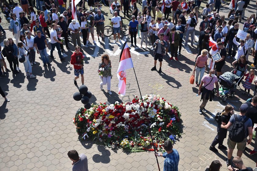 Śmierć demonstranta w Mińsku