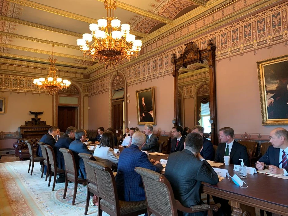 Razgovori u Beloj kući uoči potpisivanja Vašingtonskog sporazuma