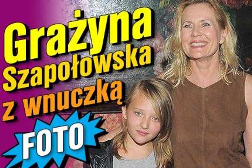 Grażyna Szapołowska z wnuczką. Foto