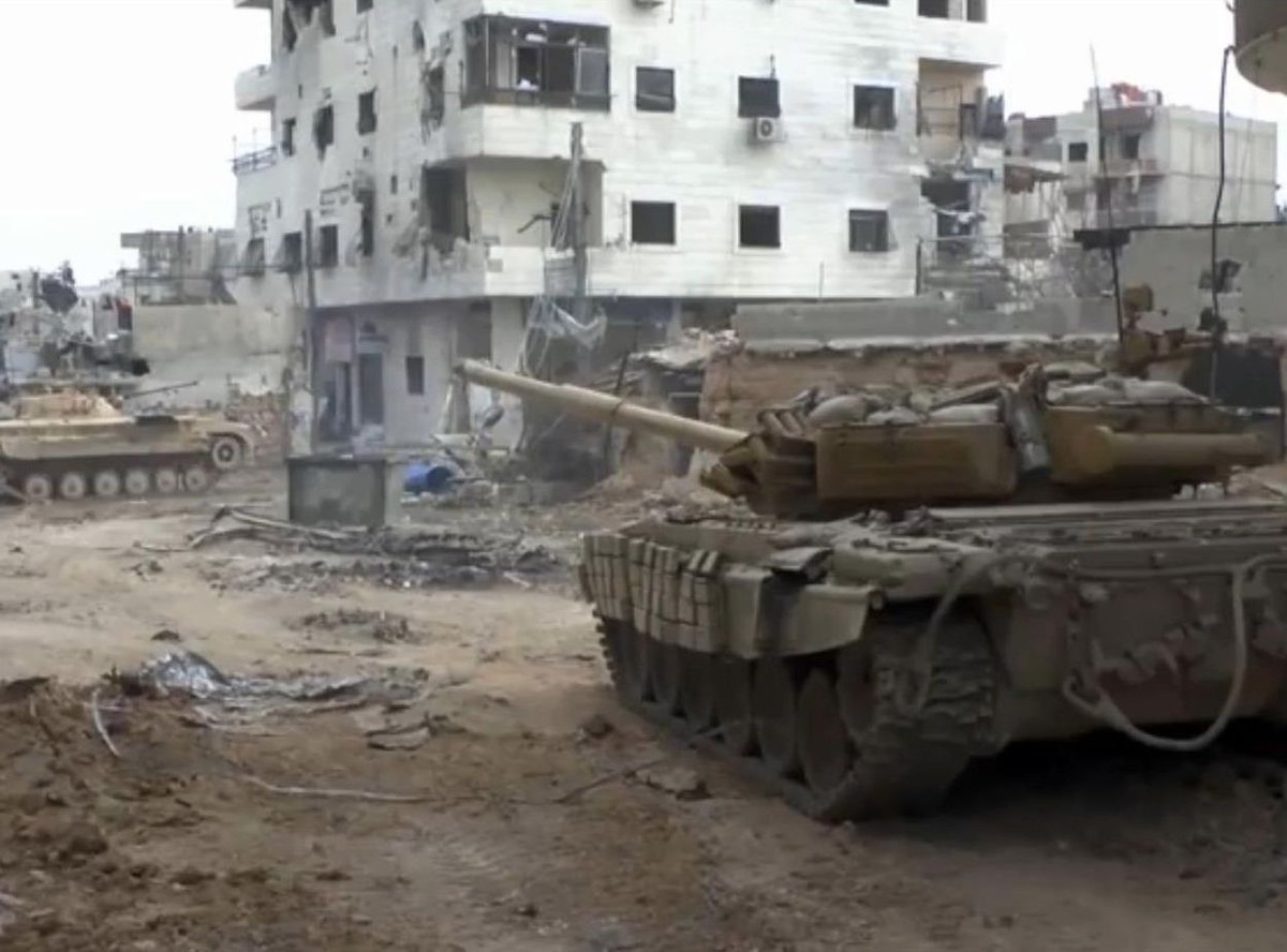 Czołg T-72 w Syrii. Walki w mieście