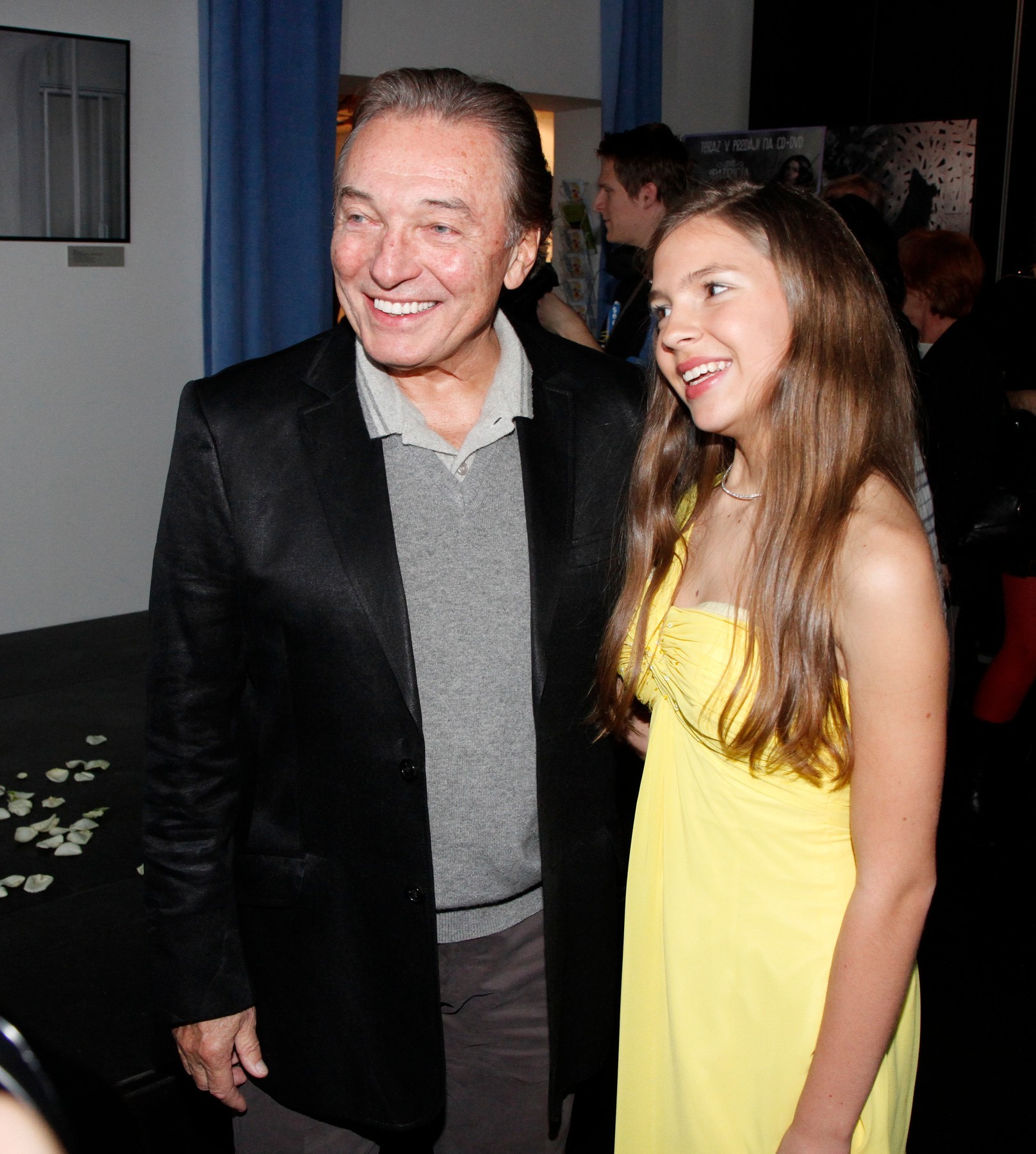 Patrícia Janečková a Karel Gott.