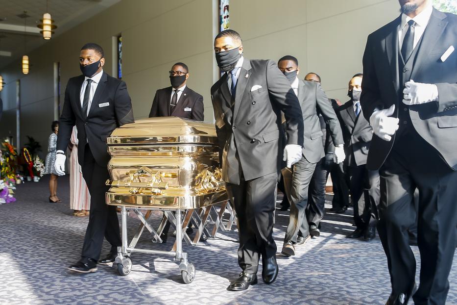 George Floyd temetése / Fotó: MTI/EPA