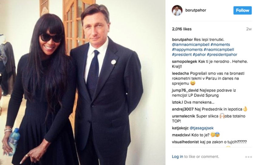 Borut Pahor i Naomi Kembel