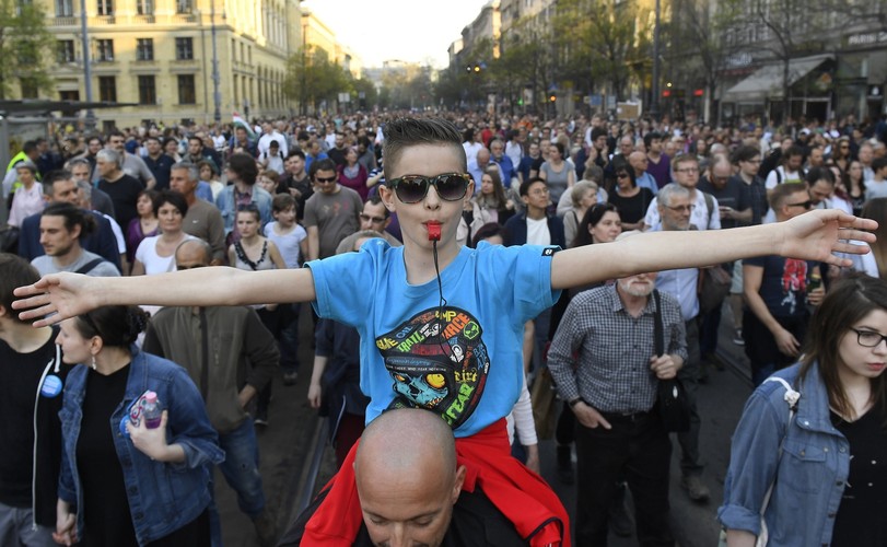 Protest na Węgrzech