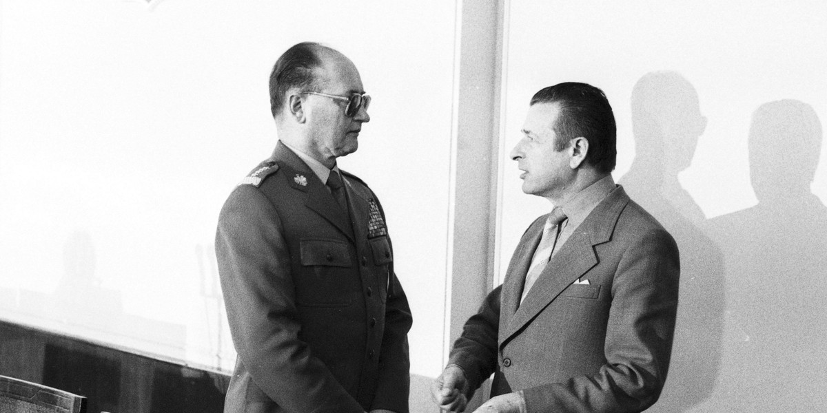 Wojciech Jaruzelski i Czesław Kiszczak