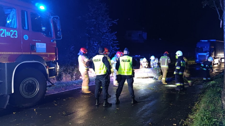 O krok od tragedii na drodze w pobliżu Zagozdu