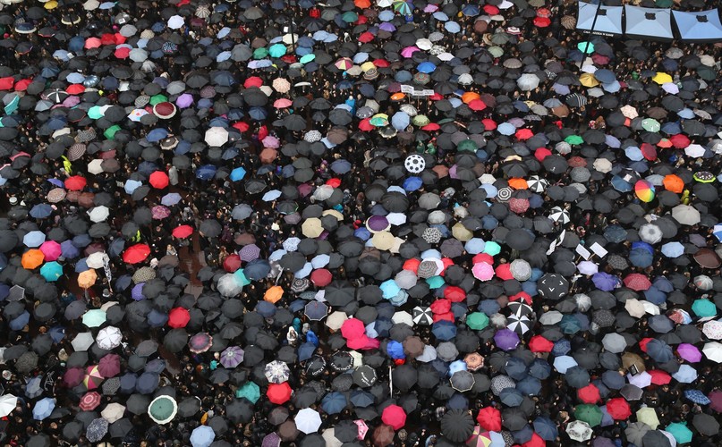 Protest na Placu Zamkowym