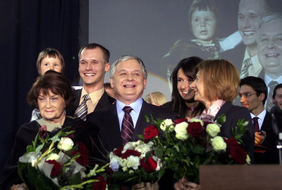 Marta Kaczyńska z pierwszym mężem w 2005 r. 